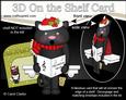 3D on the Shelf Card Kit - Little Christmas Cat Sooty