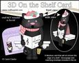 3D on the Shelf Card Kit - Little Christmas Cat Sooty