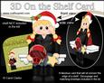 3D on the Shelf Card Kit - Little Christmas Motorbiker