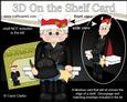 3D on the Shelf Card Kit - Little Christmas Motorbiker