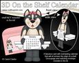 3D on the Shelf Everlasting Calendar Kit - Little Husky Dog