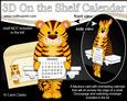 3D on the Shelf Everlasting Calendar Kit - Little Tiger