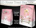 3D Little Christmas Ice Skater Gift Bag Mini Kit