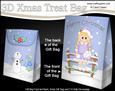 3D Little Christmas Ice Skater Gift Bag Mini Kit