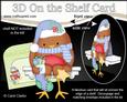 3D on the Shelf Card Kit - Little Christmas Bobbin Robin