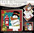 8x8 Christmas Snowman Rio's Santa Letter Mini Kit Decoupage