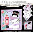 8x8 Christmas Snowman Rio's Santa Letter Mini Kit Decoupage