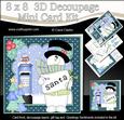 8x8 Christmas Snowman Rio's Santa Letter Mini Kit Decoupage
