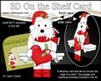 3D on the Shelf Card Kit - Little Christmas Westie Dog