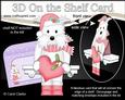 3D on the Shelf Card Kit - Little Christmas Westie Dog