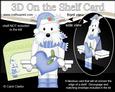 3D on the Shelf Card Kit - Little Christmas Westie Dog