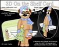 3D on the Shelf Card Kit - Little Christmas Meerkat