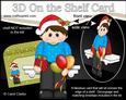 3D on the Shelf Card Kit - Little Christmas Party Goer