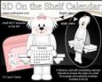 3D on the Shelf Everlasting Calendar Kit - Bichon Frise Dog
