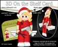 3D on the Shelf Card Kit - Little Christmas Hairdresser
