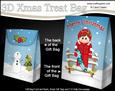3D Little Christmas Snowboarder Gift Bag Mini Kit