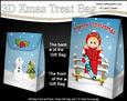 3D Little Christmas Snowboarder Gift Bag Mini Kit