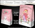 3D Little Christmas Snowboarder Gift Bag Mini Kit