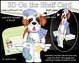 3D on the Shelf Card Kit - Little Christmas St Bernard Dog