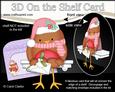 3D on the Shelf Card Kit - Little Christmas Bobbin Robin