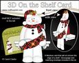3D on the Shelf Card Kit - Little Christmas Snowman Mack
