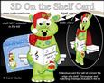 3D on the Shelf Card Kit - Little Christmas Dinosaur