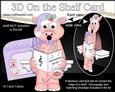 3D on the Shelf Card Kit - Little Christmas Dinosaur