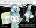 3D on the Shelf Card Kit - Little Christmas Dinosaur