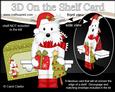 3D on the Shelf Card Kit - Little Christmas Westie Dog