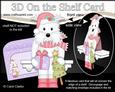 3D on the Shelf Card Kit - Little Christmas Westie Dog