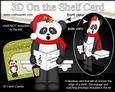 3D on the Shelf Card Kit - Little Christmas Panda Bear