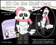3D on the Shelf Card Kit - Little Christmas Panda Bear