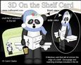 3D on the Shelf Card Kit - Little Christmas Panda Bear