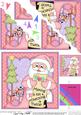 Christmas Santa's List Scallop Corner Side Stacker Topper