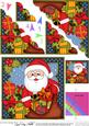 Christmas Santa's Sack Scallop Corner Side Stacker Topper