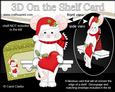 3D on the Shelf Card Kit - Little Christmas Mouse