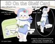 3D on the Shelf Card Kit - Little Christmas Mouse