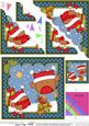 Christmas Bobbin Robin's Presents Scallop Corner Topper