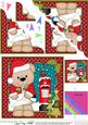 Christmas Livvy Bear's Santa Letter Scallop Corner Topper