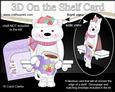 3D on the Shelf Card Kit - Little Christmas Cat Bella