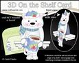 3D on the Shelf Card Kit - Little Christmas Cat Bella