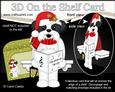 3D on the Shelf Card Kit - Little Christmas Shih Tzu Dog