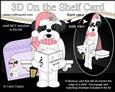 3D on the Shelf Card Kit - Little Christmas Shih Tzu Dog