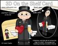 3D on the Shelf Card Kit - Hearts Love & Romance Man Dudley