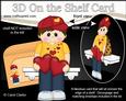3D on the Shelf Card Kit - Hearts Love & Romance Boy Boyd