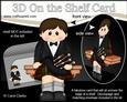 3D on the Shelf Card Kit - Little Scottish Bagpipe Boy Ali