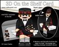 3D on the Shelf Card Kit - Little Scottish Bagpipe Man Bram