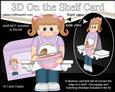 3D on the Shelf Card Kit - Little Baking Girl Stephanie