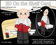3D on the Shelf Card Kit - Hearts Love & Romance Man Cade