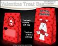 3D Valentine Romance Little Westie Dog Gift Bag Mini Kit